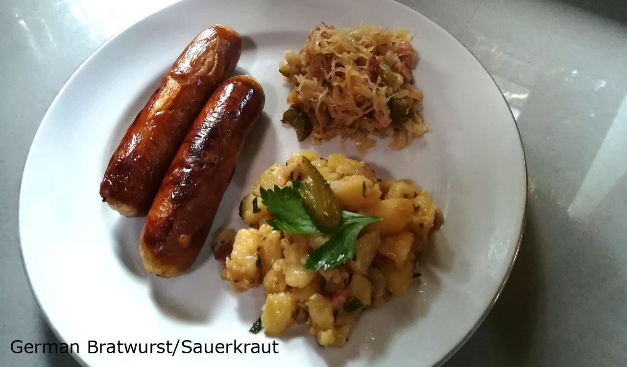 germam sausages lovina restaurant